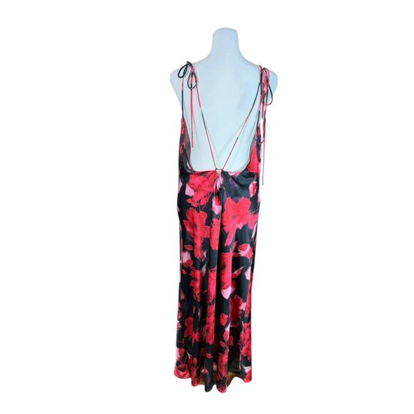 Victoria's Secret Slip Dress Women XL Maxi Satin Floral Romantic‎ Sexy Coquette - Picture 5 of 11